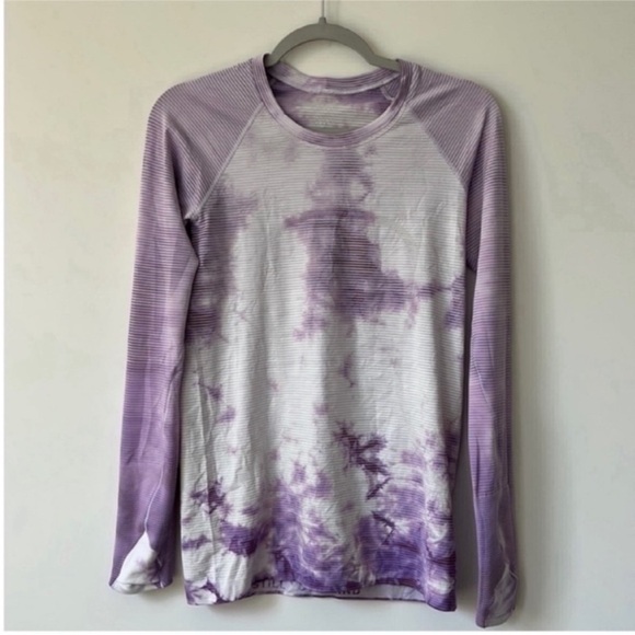 Lululemon purple tie dye swiftly long sleeve - Picture 2 of 4